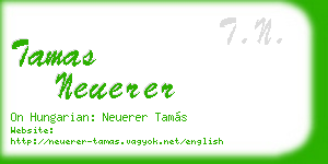 tamas neuerer business card